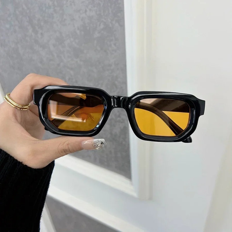 Sunglasses Uv400 - Luxurious Rectangle Sunglasses Women Men Fashion