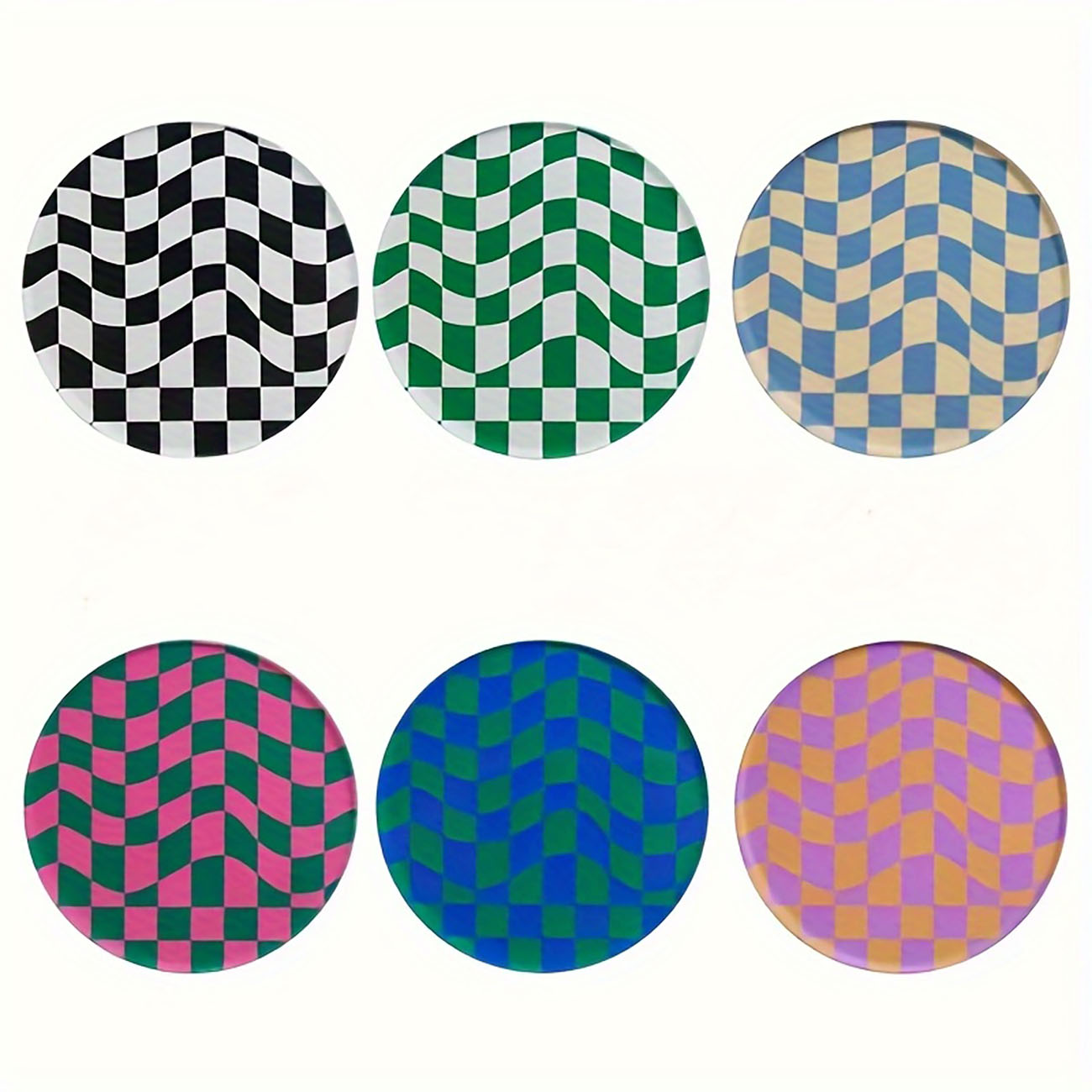 6 Pieces - Wooden Coasters, An - Marble Coaster Set review and price