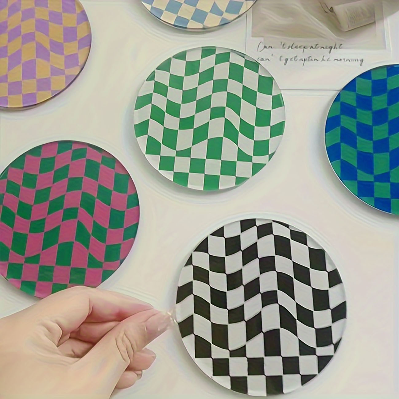 6 Pieces - Wooden Coasters, An - Marble Coaster Set review and price