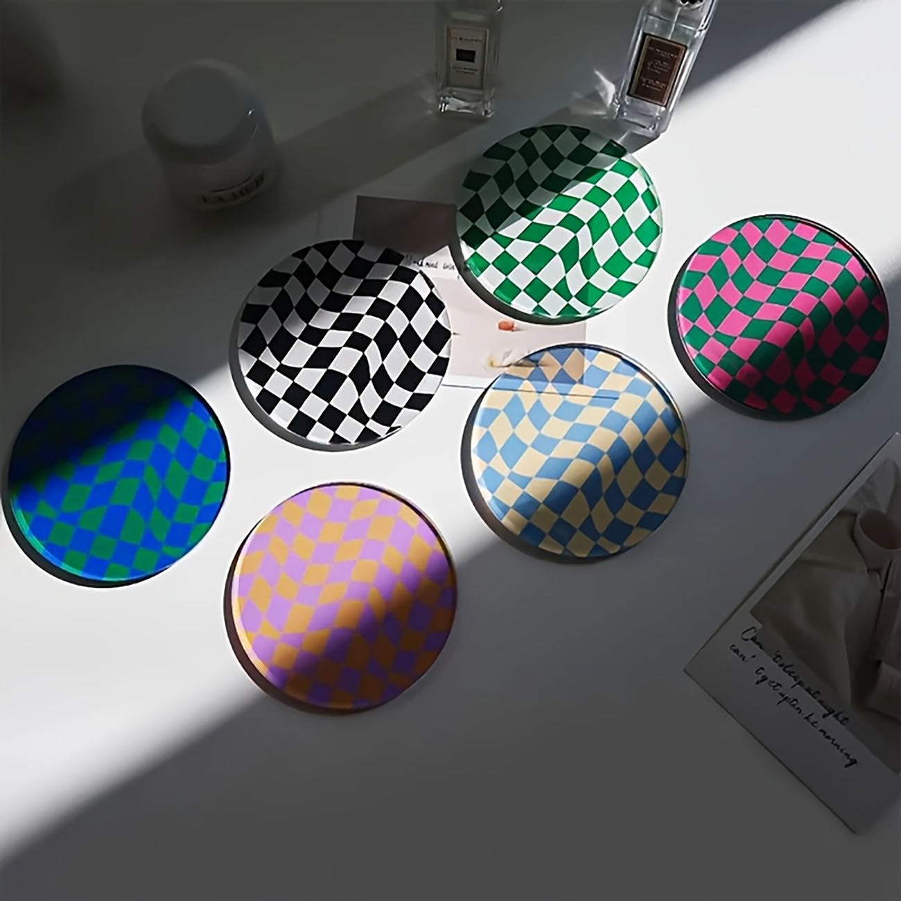 6 Pieces - Wooden Coasters, An - Marble Coaster Set review and price