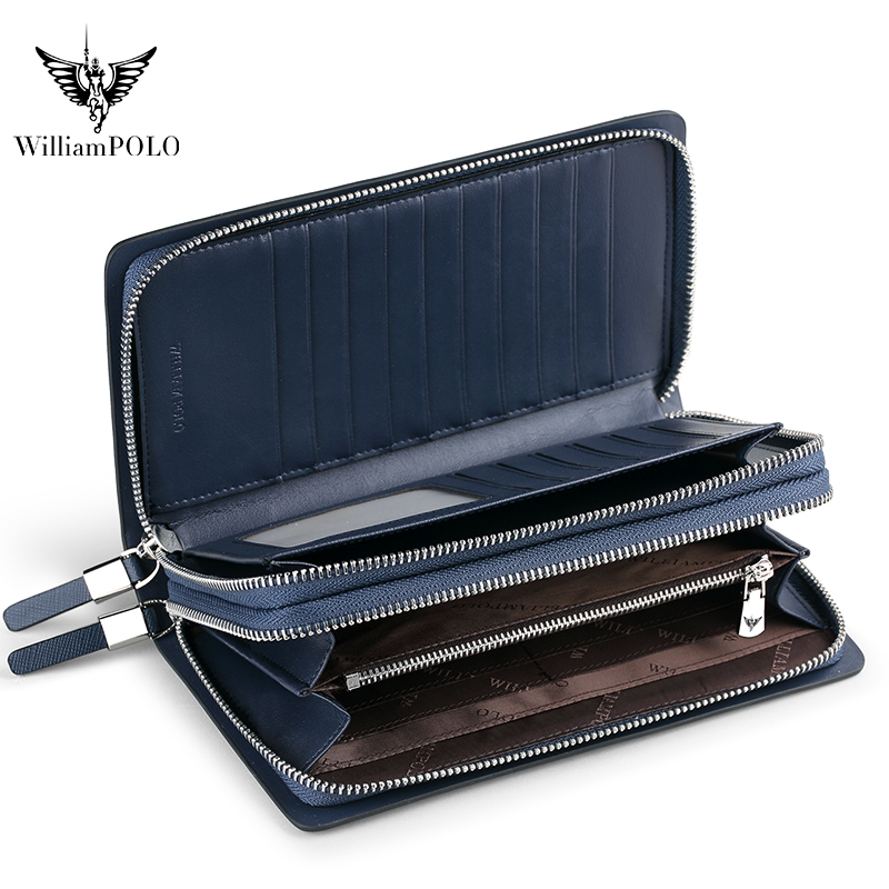 WILLIAMPOLO Luxury Men's Leath - Leather Wallet Men review and price