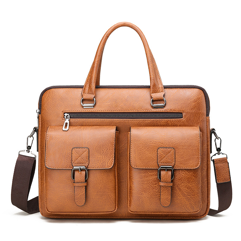 Luxury Brand Man Business Brie - Leather Briefcase review and price