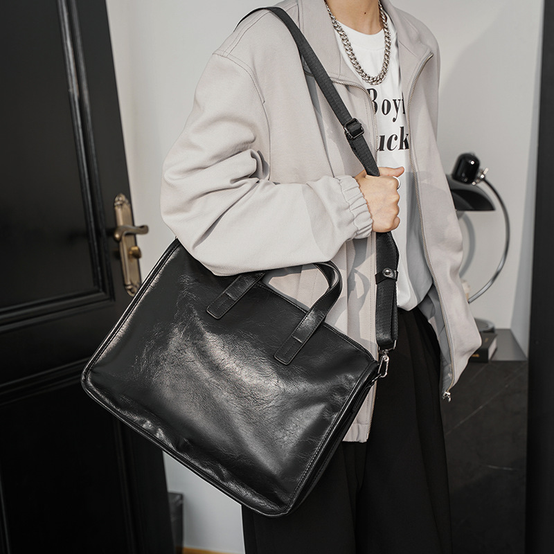 Casual Business Men's Handbag  - Leather Briefcase review and price