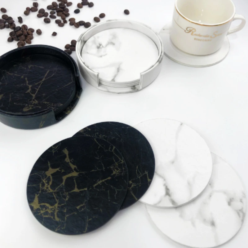 6pcsMarble Coaster Artificial  - Marble Coaster Set review and price