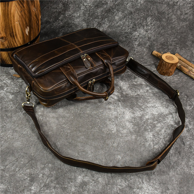 Luxury Genuine Leather Handbag - Leather Briefcase review and price