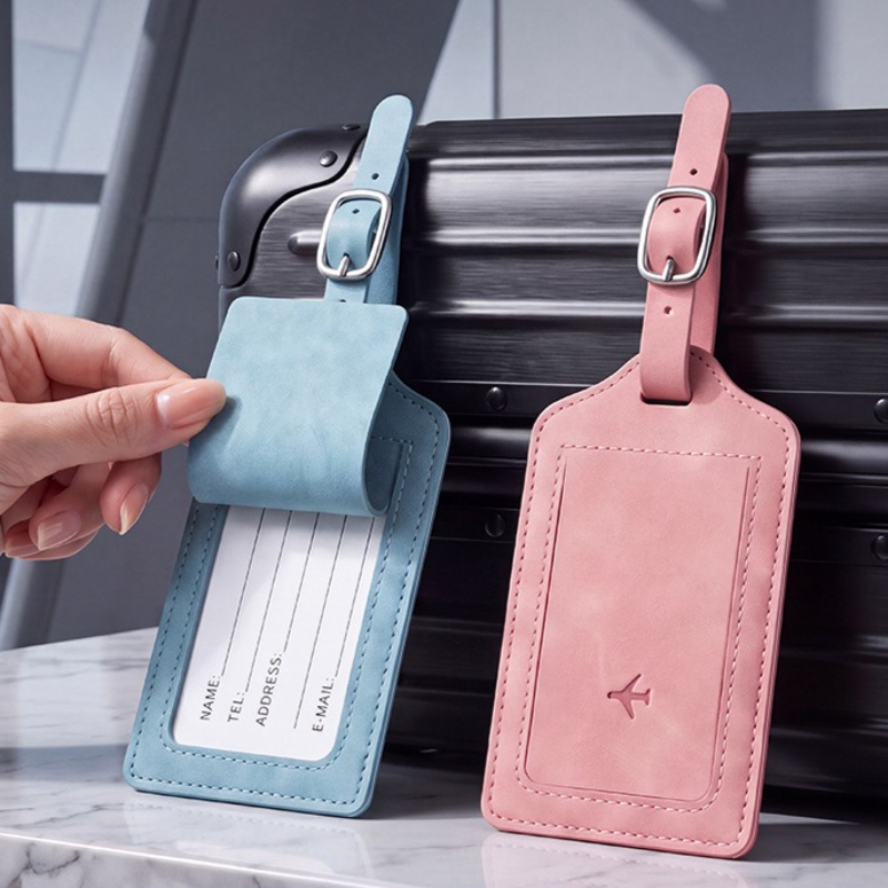 1PC PU Leather Luggage Tag Wom - Travel Luggage Set review and price