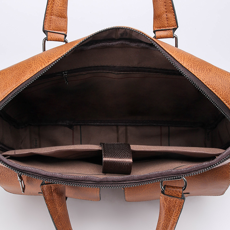 CFUN YA New Man Handbag 14 Inc - Leather Briefcase review and price
