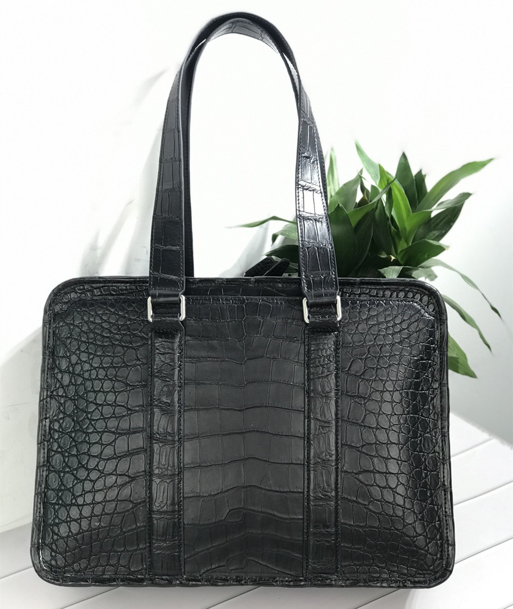 New Crocodile Leather Laptop B - Leather Briefcase review and price