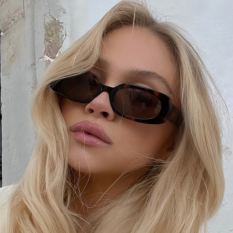 1pcs Light Luxury Rectangle Su - Designer Sunglasses review and price