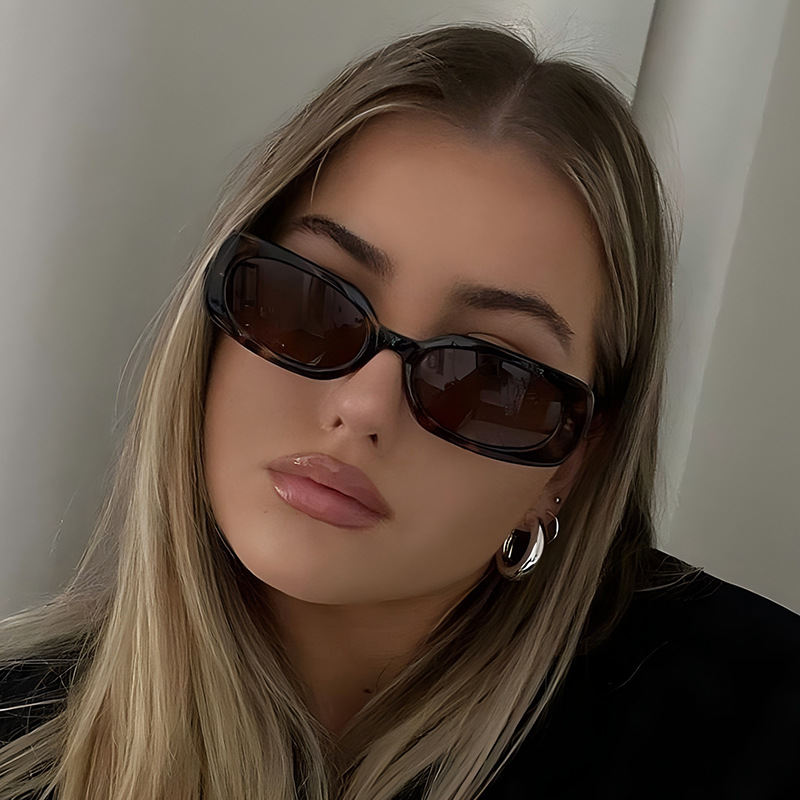 1pcs Light Luxury Rectangle Su - Designer Sunglasses review and price
