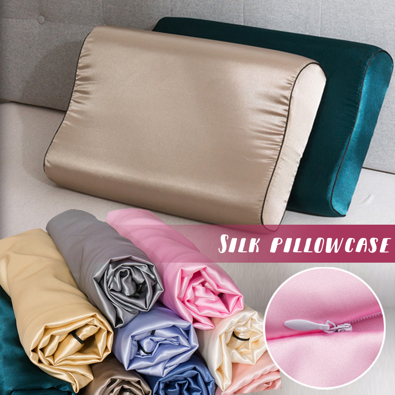 Imitation Silk Satin Latex Pil - Silk Pillowcase review and price