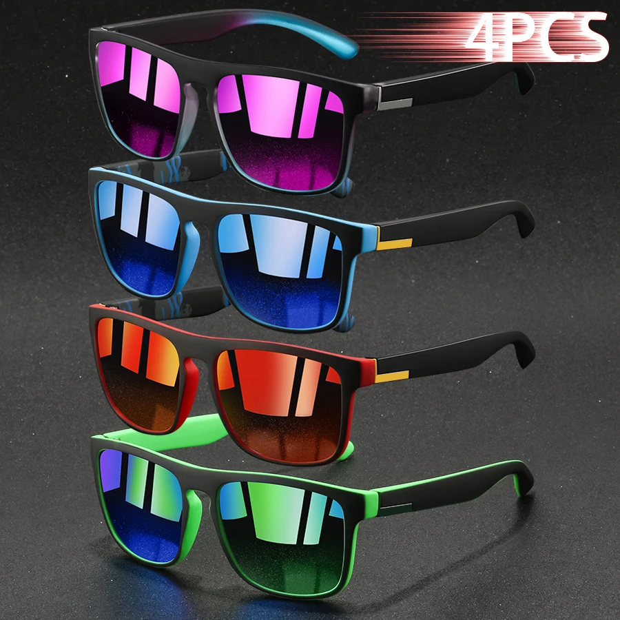1/4PCS Fashion Vintage Square  - Sunglasses Uv400 review and price